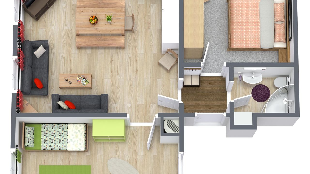 Grundriss FeWo Alpspitz Grundriss FeWo Alpspitz